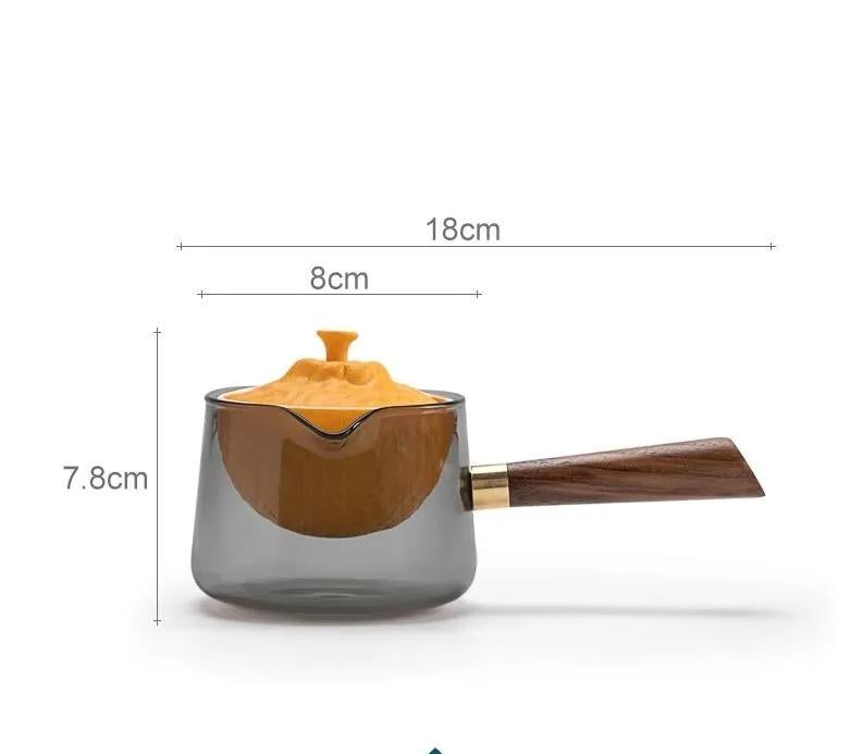 Zhuan Zhuan Tea Pot (Orange & Grey)