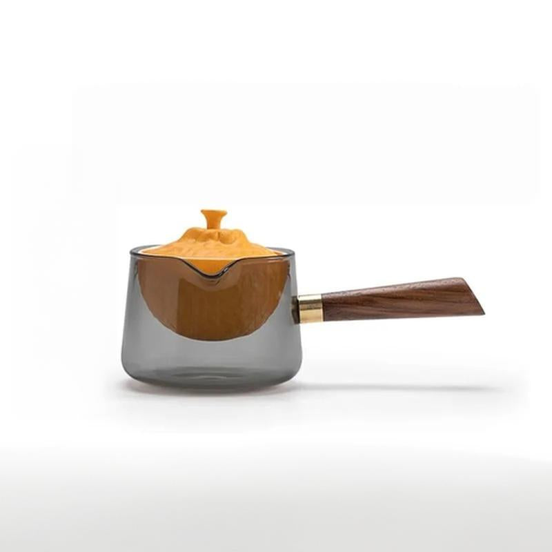 Zhuan Zhuan Tea Pot (Orange & Grey)
