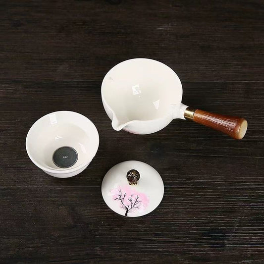Lazy Leisure Tea Brewing Kit Magic teapot(Sakura Color-Changing)