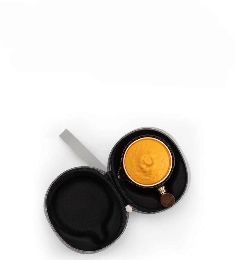 Zhuan Zhuan Tea Pot (Orange & Grey)