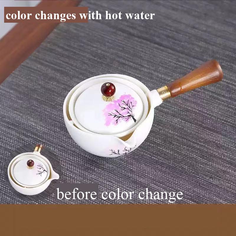 Lazy Leisure Tea Brewing Kit Magic teapot(Sakura Color-Changing)