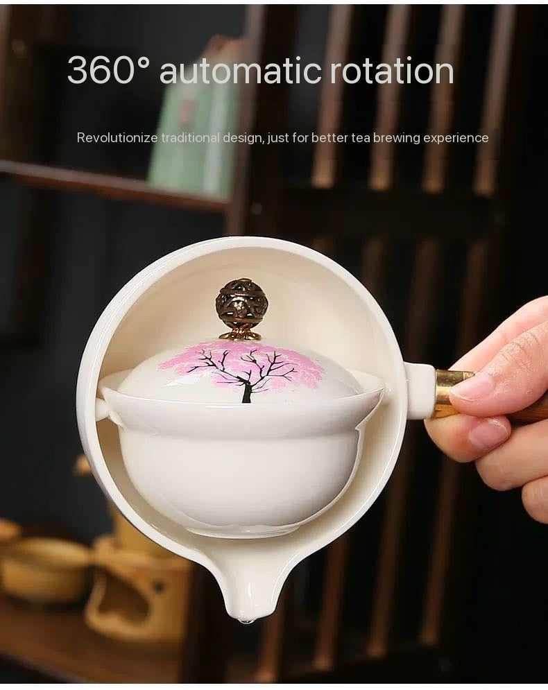 Lazy Leisure Tea Brewing Kit Magic teapot(Sakura Color-Changing)